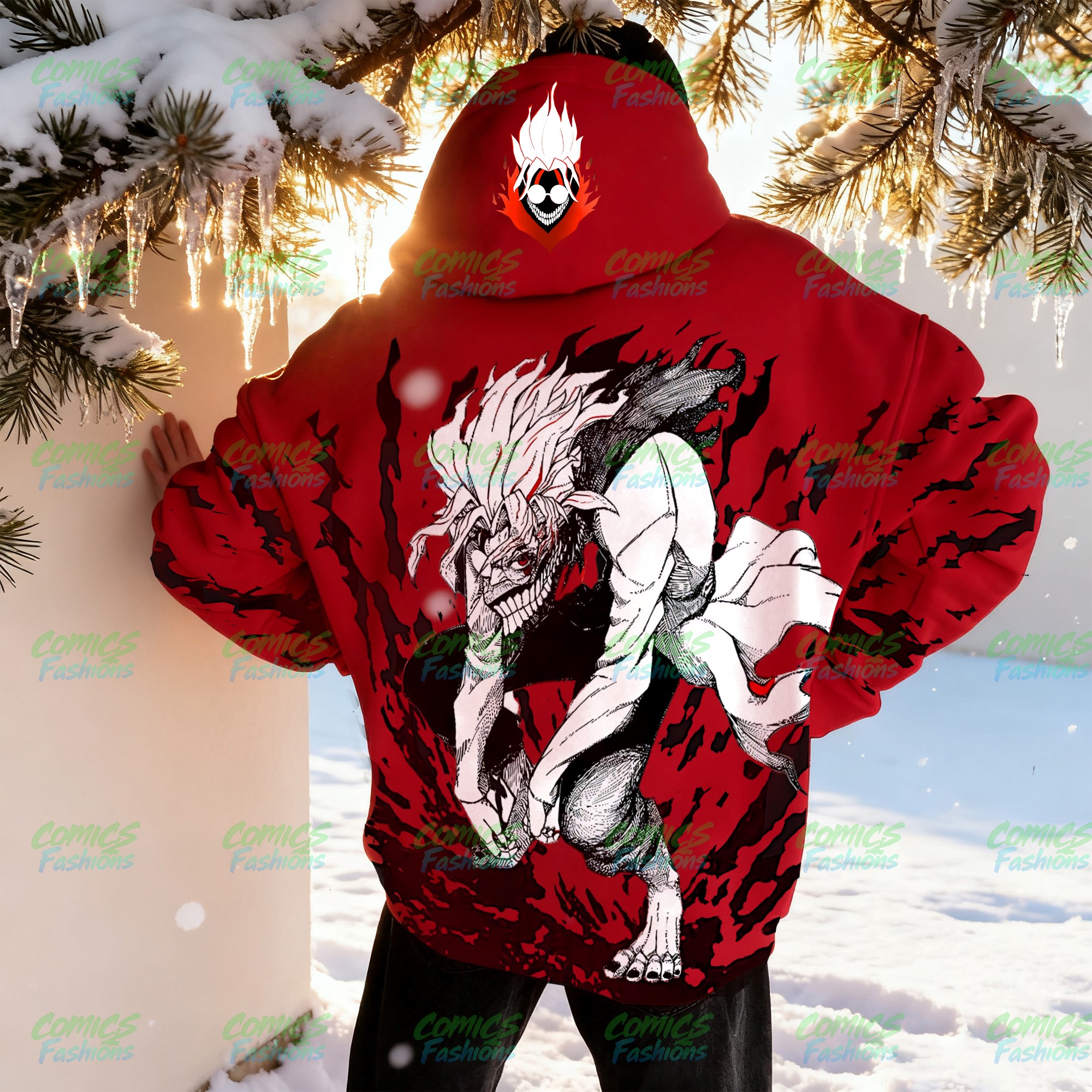 Unisex Anime Graphic Streetwear Wintage Plush Hoodie