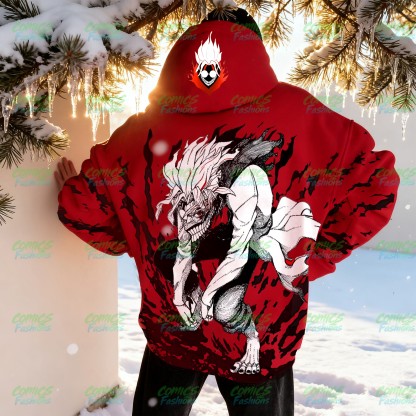 Unisex Anime Graphic Streetwear Wintage Plush Hoodie