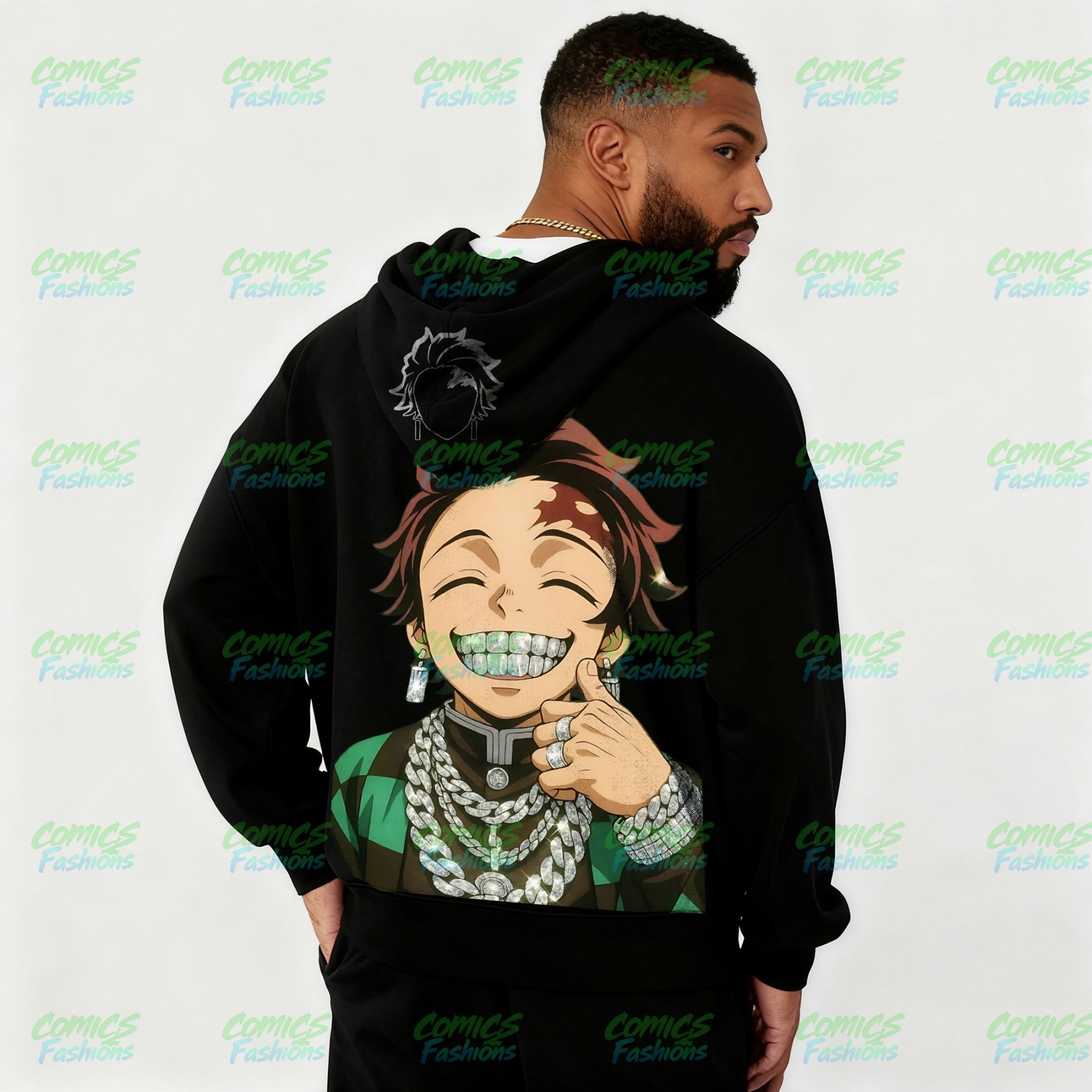 Unisex Graphic Streetwear Vintage Zipper Cardigan Plush Hoodie