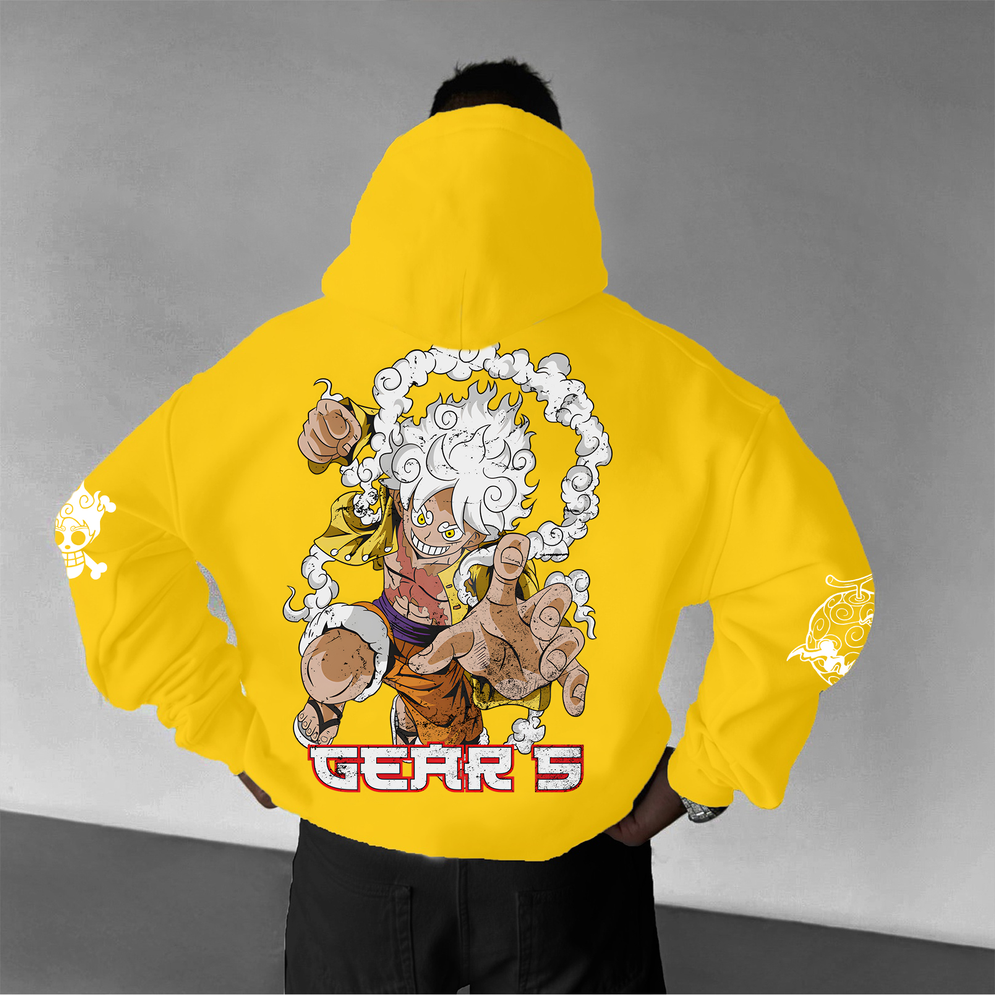 (Plus Velvet)(Plus Velvet)Unisex Vintage Hoodie丨Luffy Gear 5luffy