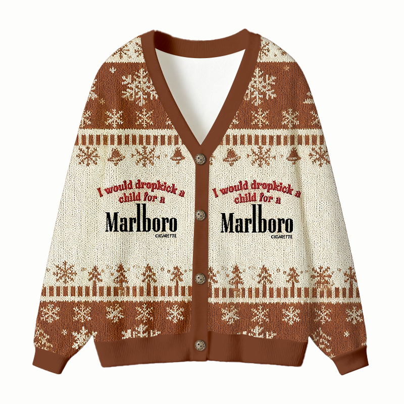 Tokyocanvas I Would Dropkick A Child For A Cigarette Ugly Cardigan Swe