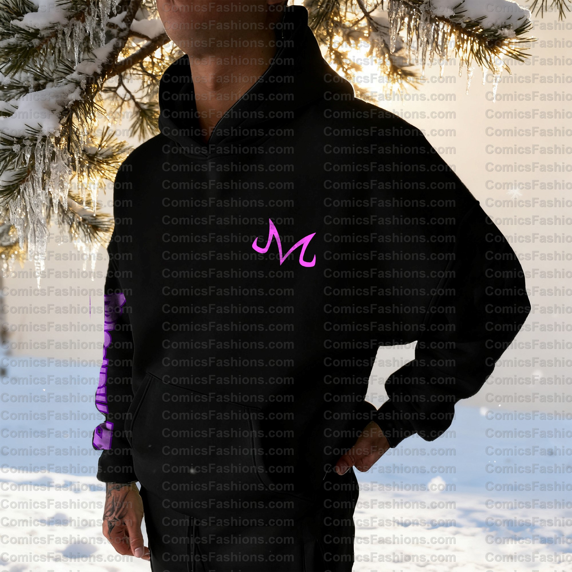 Plus Velvet Unisex Anime Graphic Streetwear Vintage Hoodie