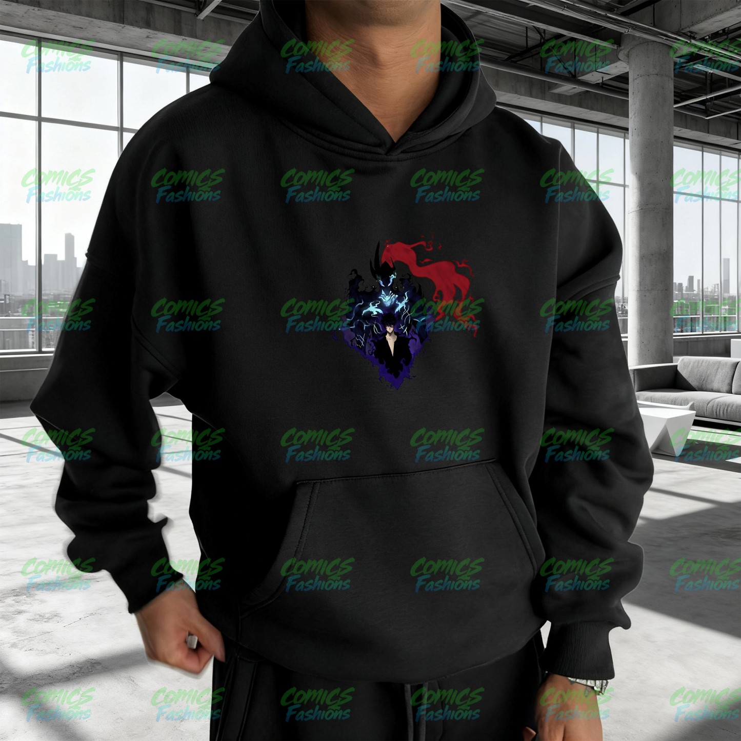 Unisex Anime Graphic Streetwear Wintage Plush Hoodie