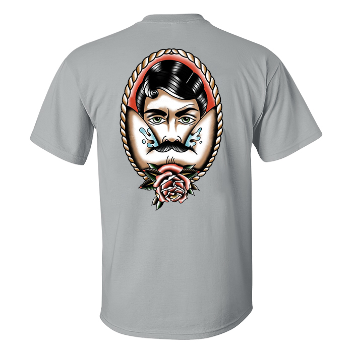 Vintage Rose Print Men's T-shirt