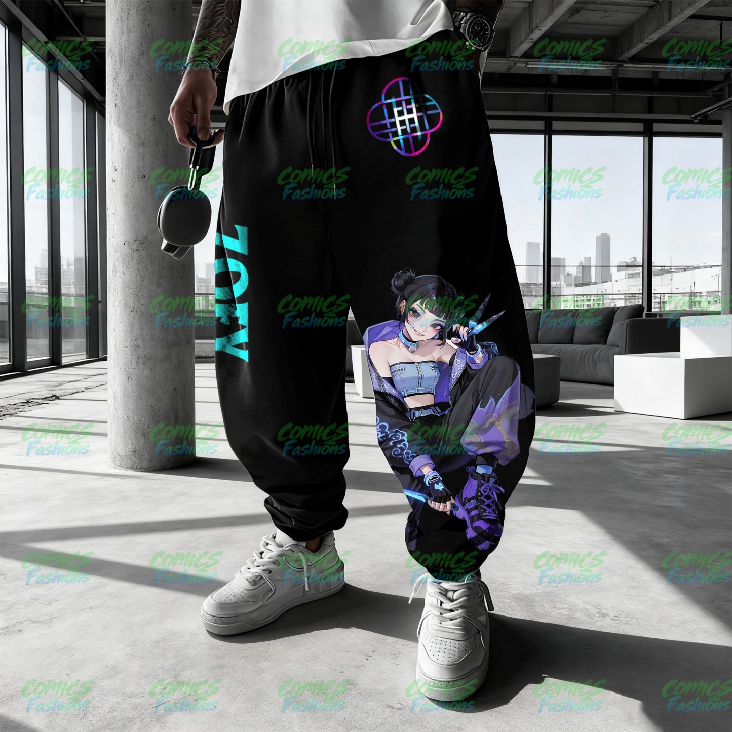 Unisex Casual Anime Streetwear Pants