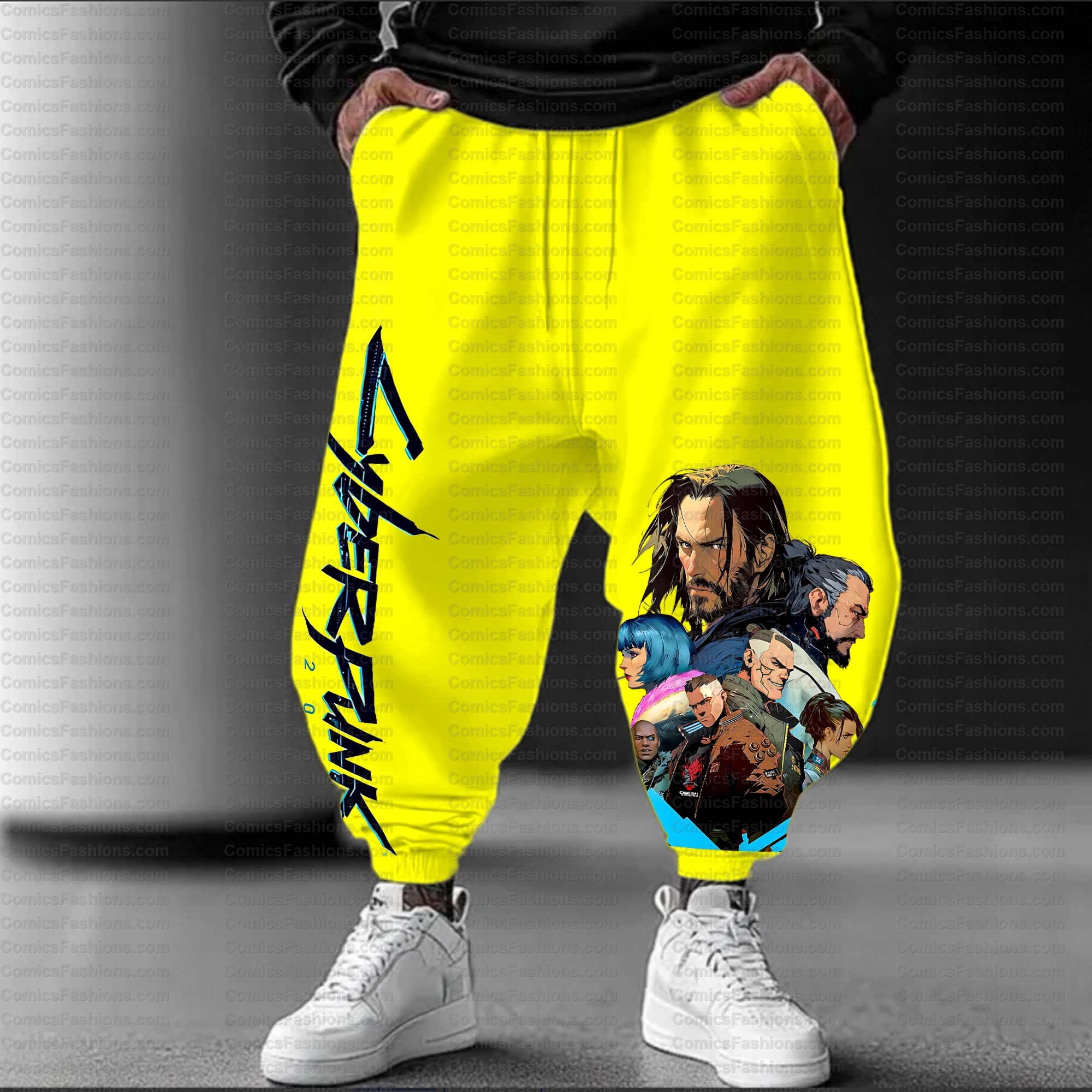 Unisex Casual Streetwear Plush Pants