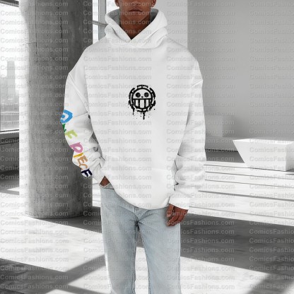 Plus Velvet Unisex Anime Graphic Streetwear Vintage Hoodie