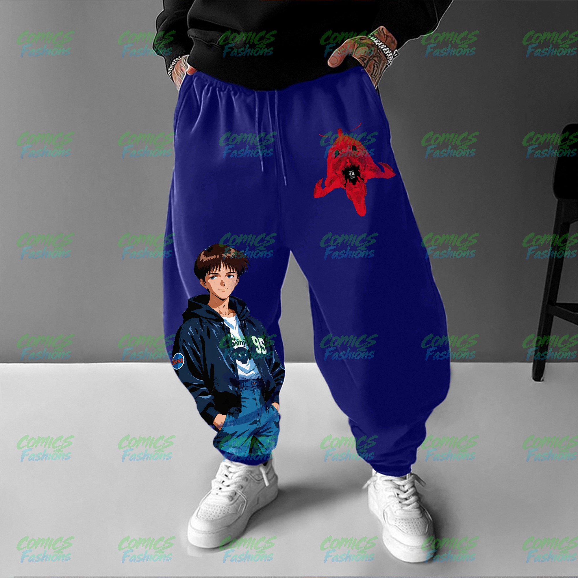 Unisex Anime Inspired Vintage Plush Pants