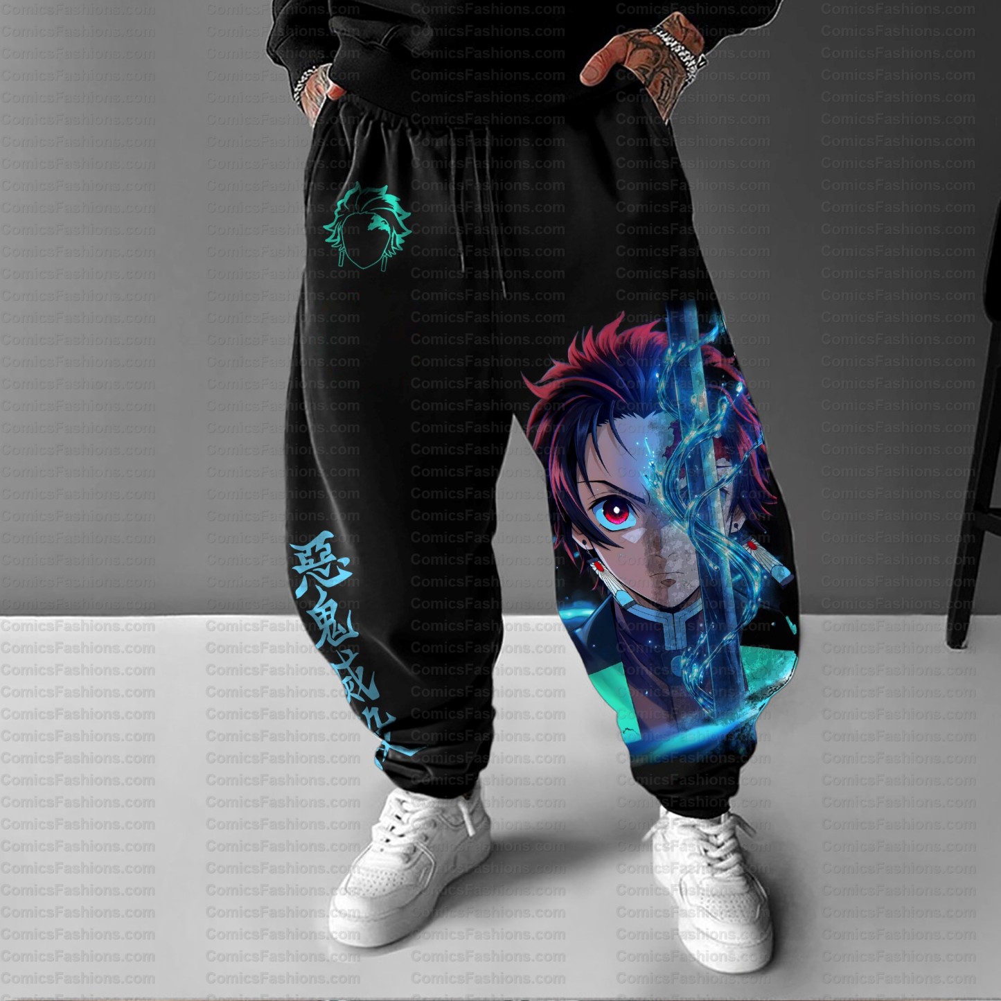 Unisex Anime Inspired Vintage Pants丨Demon slayer