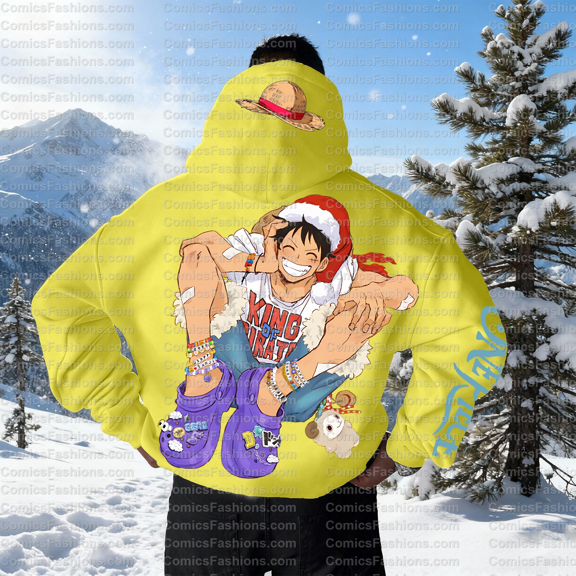 Plus Velvet Unisex Anime Graphic Streetwear Vintage Hoodie