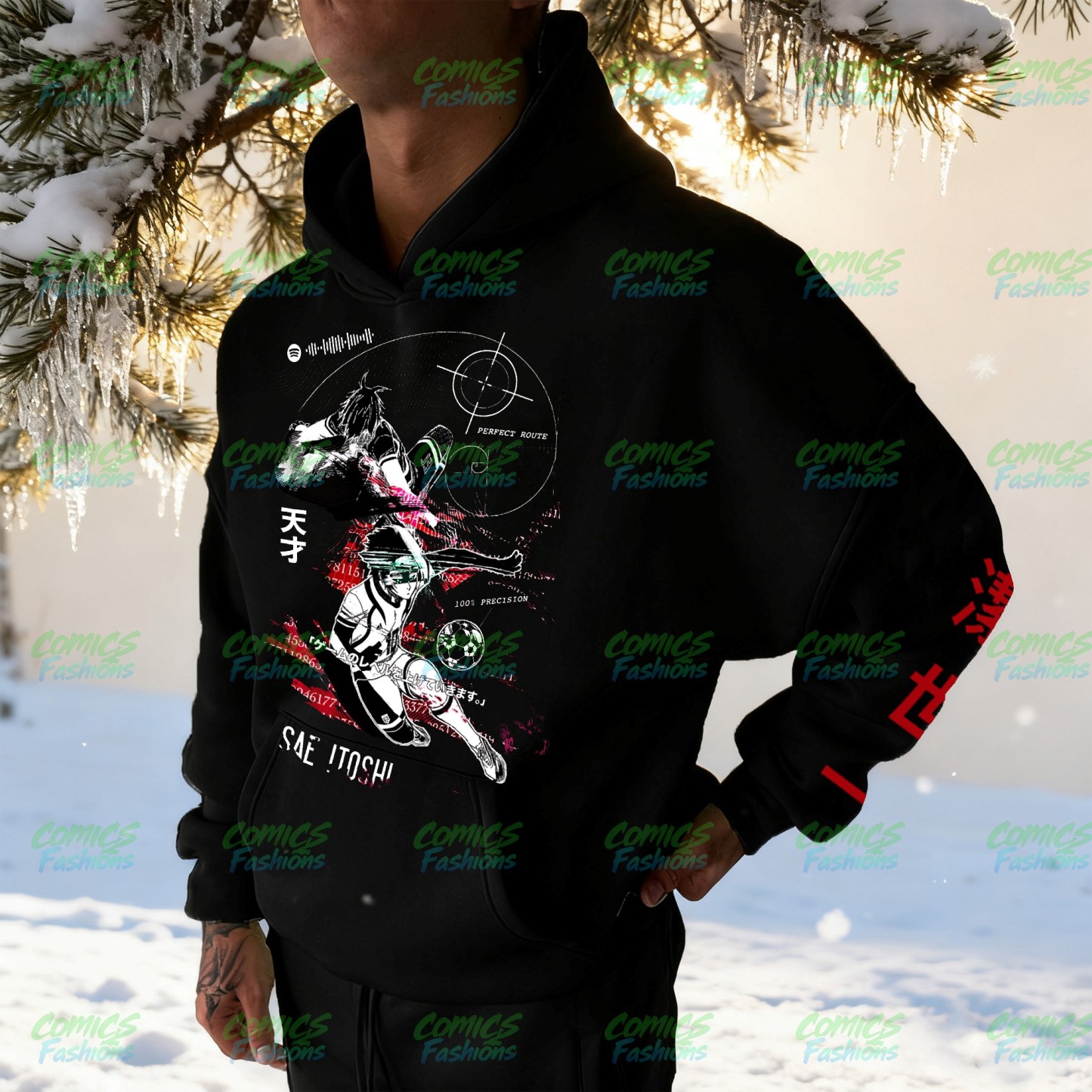 Unisex Anime Graphic Streetwear Wintage Plush Hoodie