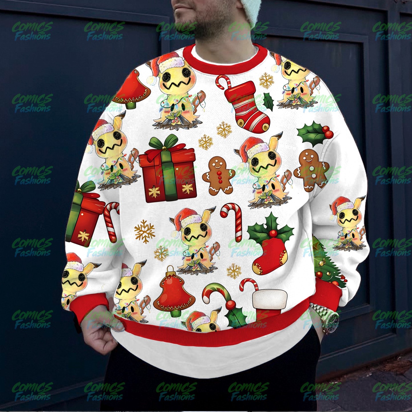 Plus Velvet Unisex Anime Inspired Vintage Sweatshirt