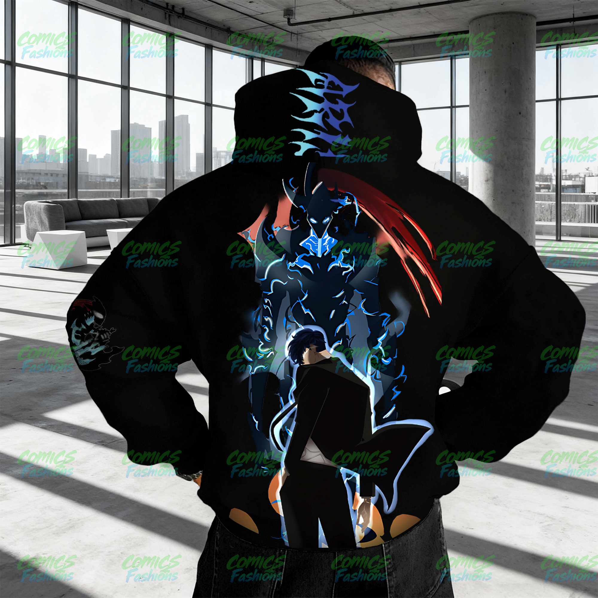 Unisex Anime Graphic Streetwear Wintage Plush Hoodie