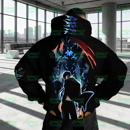 Unisex Anime Graphic Streetwear Wintage Plush Hoodie