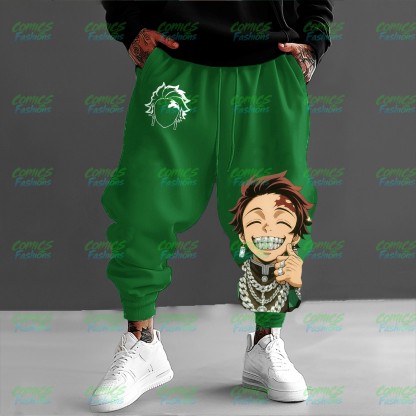 Unisex Anime Inspired Vintage Plush Pants