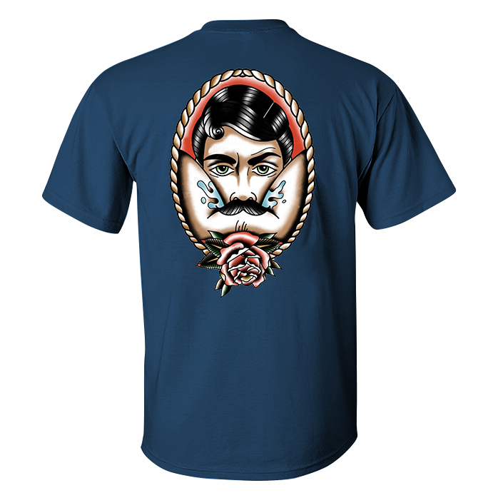 Vintage Rose Print Men's T-shirt