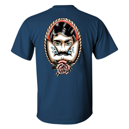 Vintage Rose Print Men's T-shirt