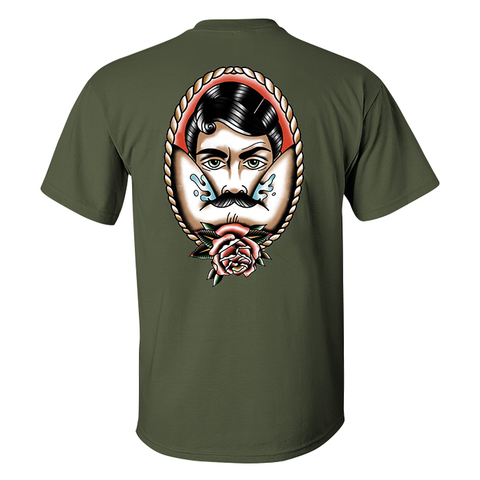 Vintage Rose Print Men's T-shirt