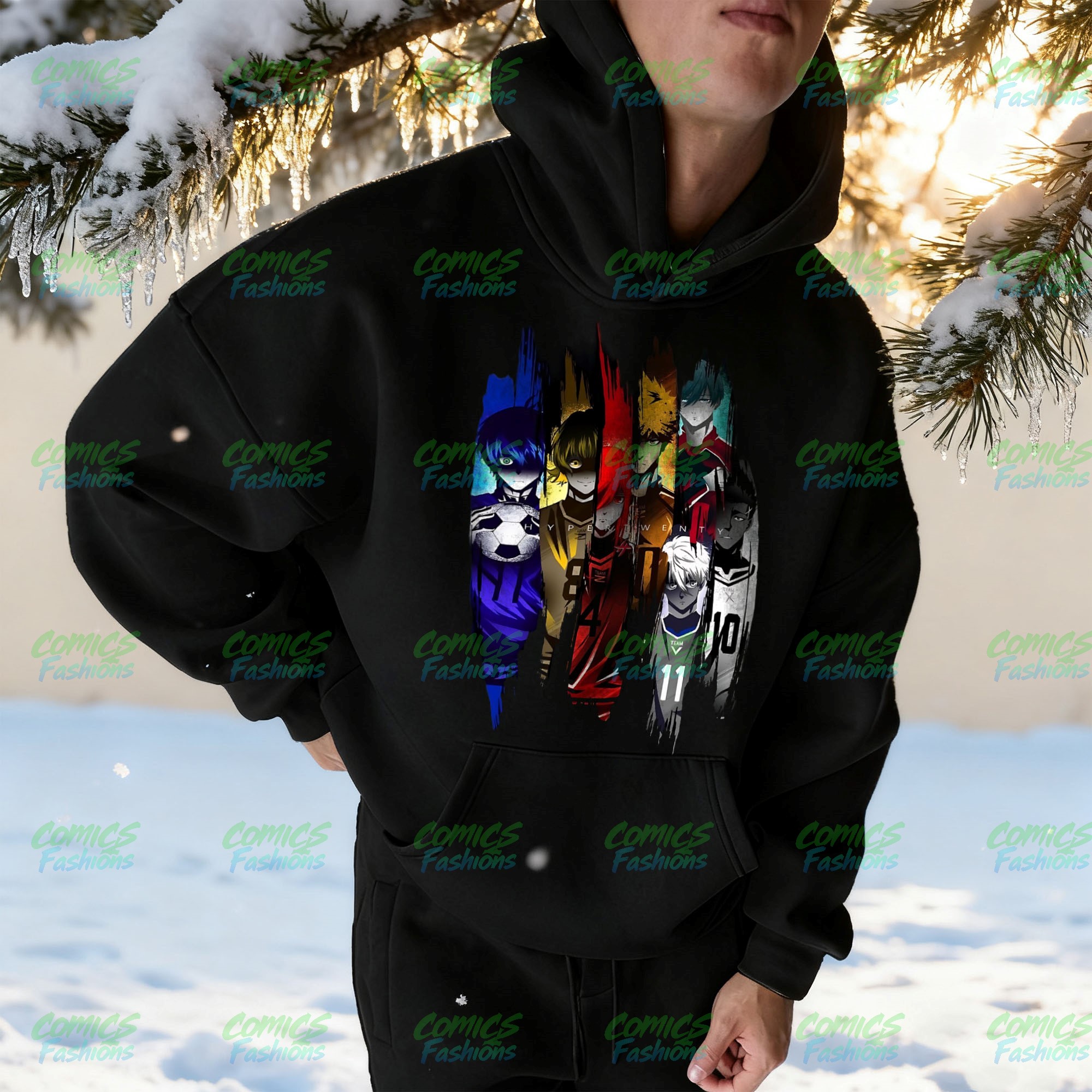 Unisex Anime Graphic Streetwear Wintage Plush Hoodie