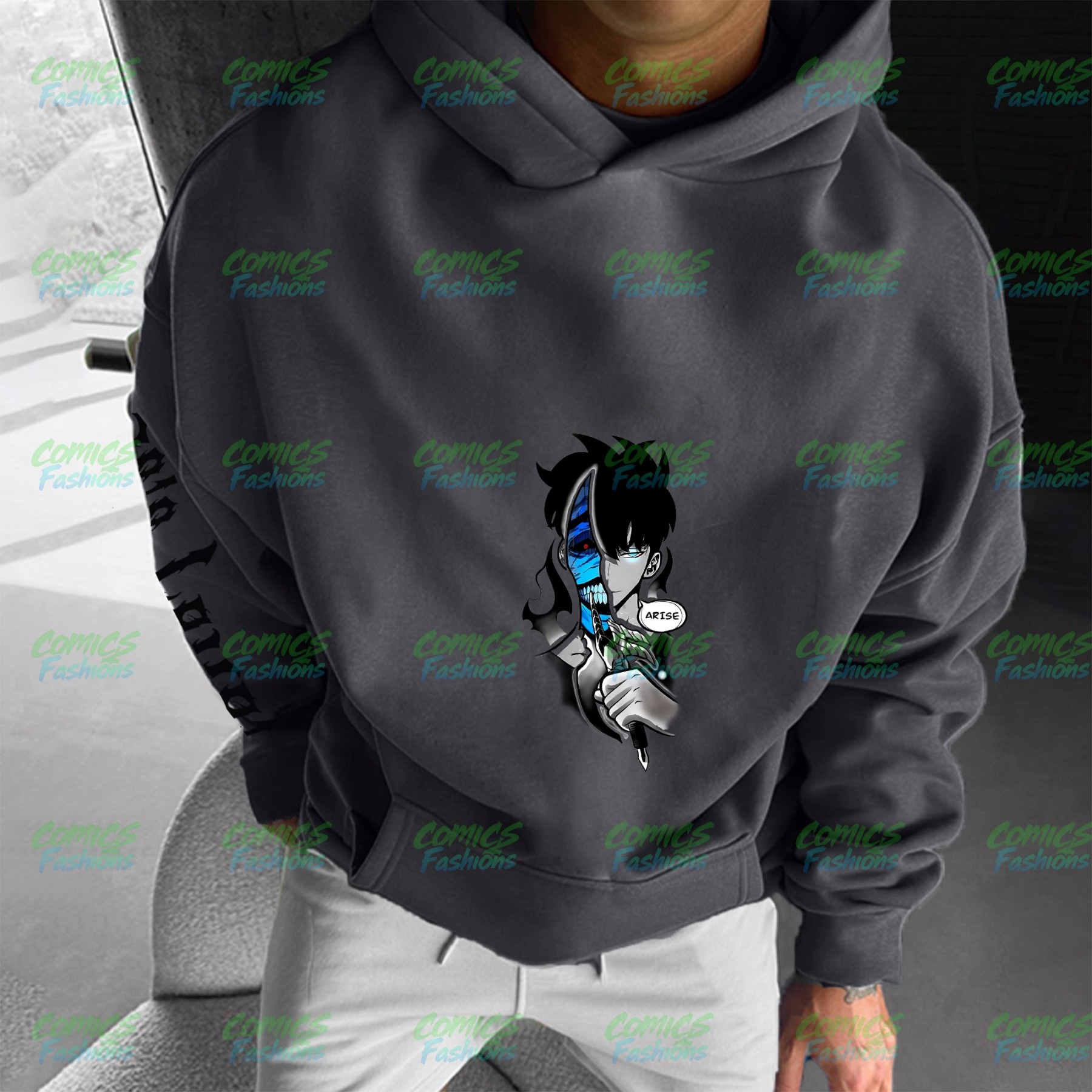 Unisex Graphic Streetwear Vintage Plush Hoodie