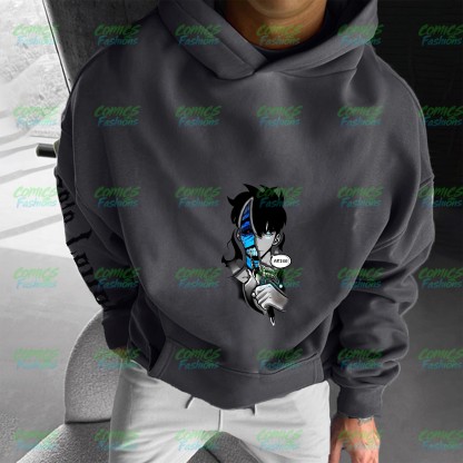 Unisex Graphic Streetwear Vintage Plush Hoodie