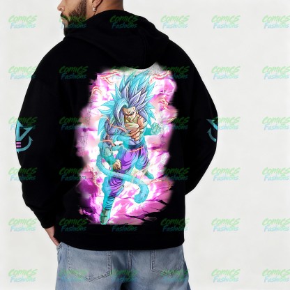 Unisex Graphic Streetwear Vintage Zipper Cardigan Plush Hoodie