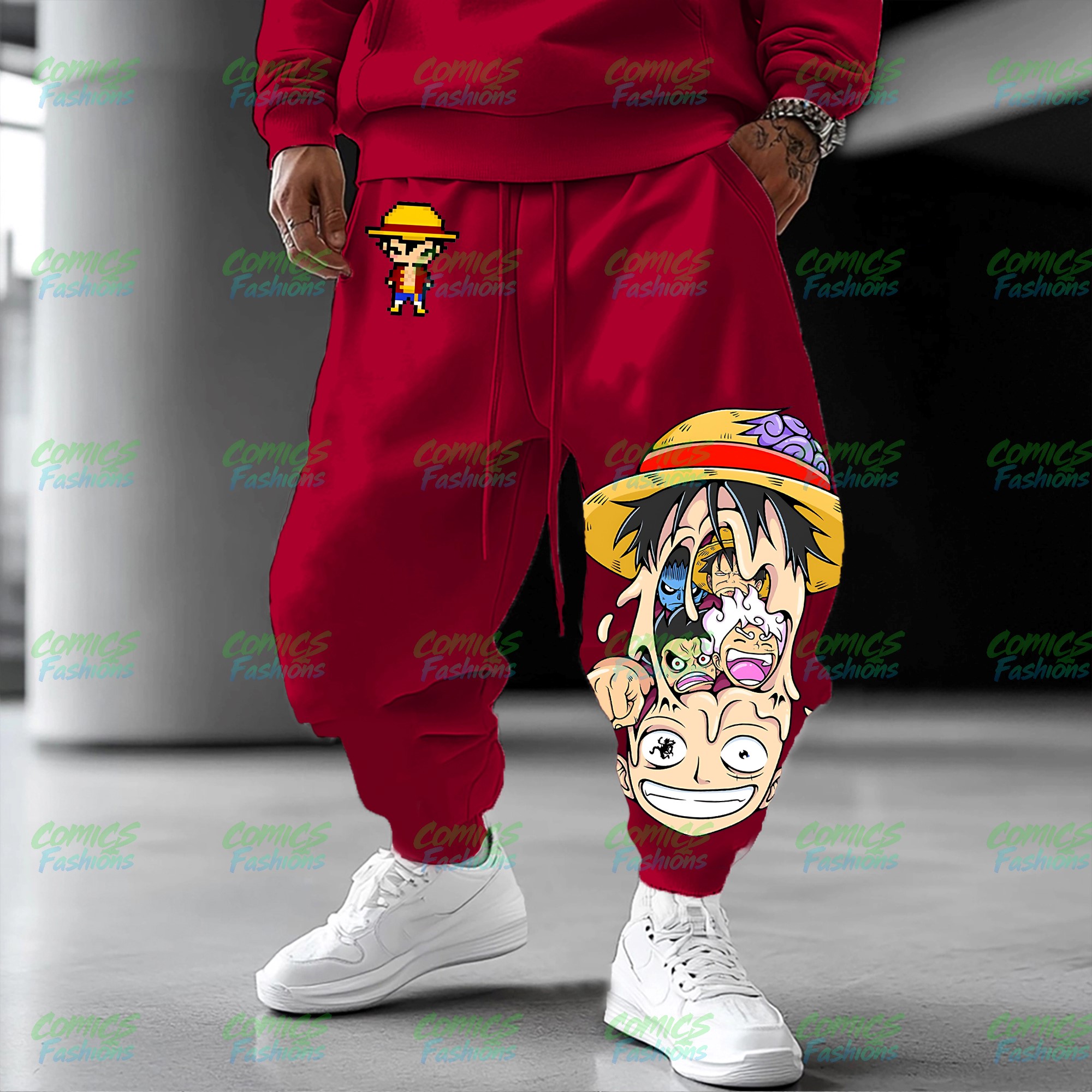 Unisex Anime Inspired Vintage Plush Pants