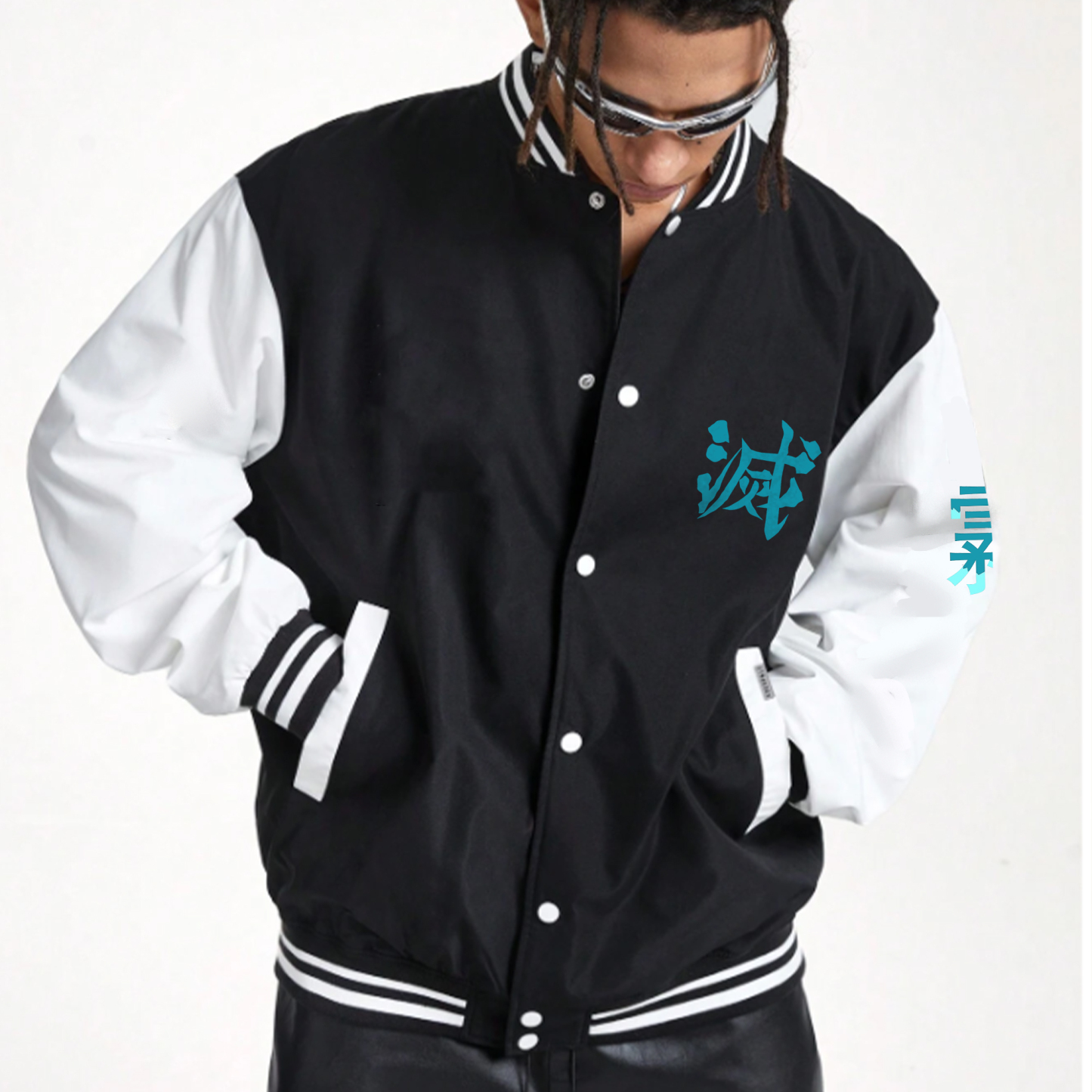 (Fleece-Lined Jacket)Spring And Autumn Unisex Casual Streetwear Fashion Jacket | Demon Slayer