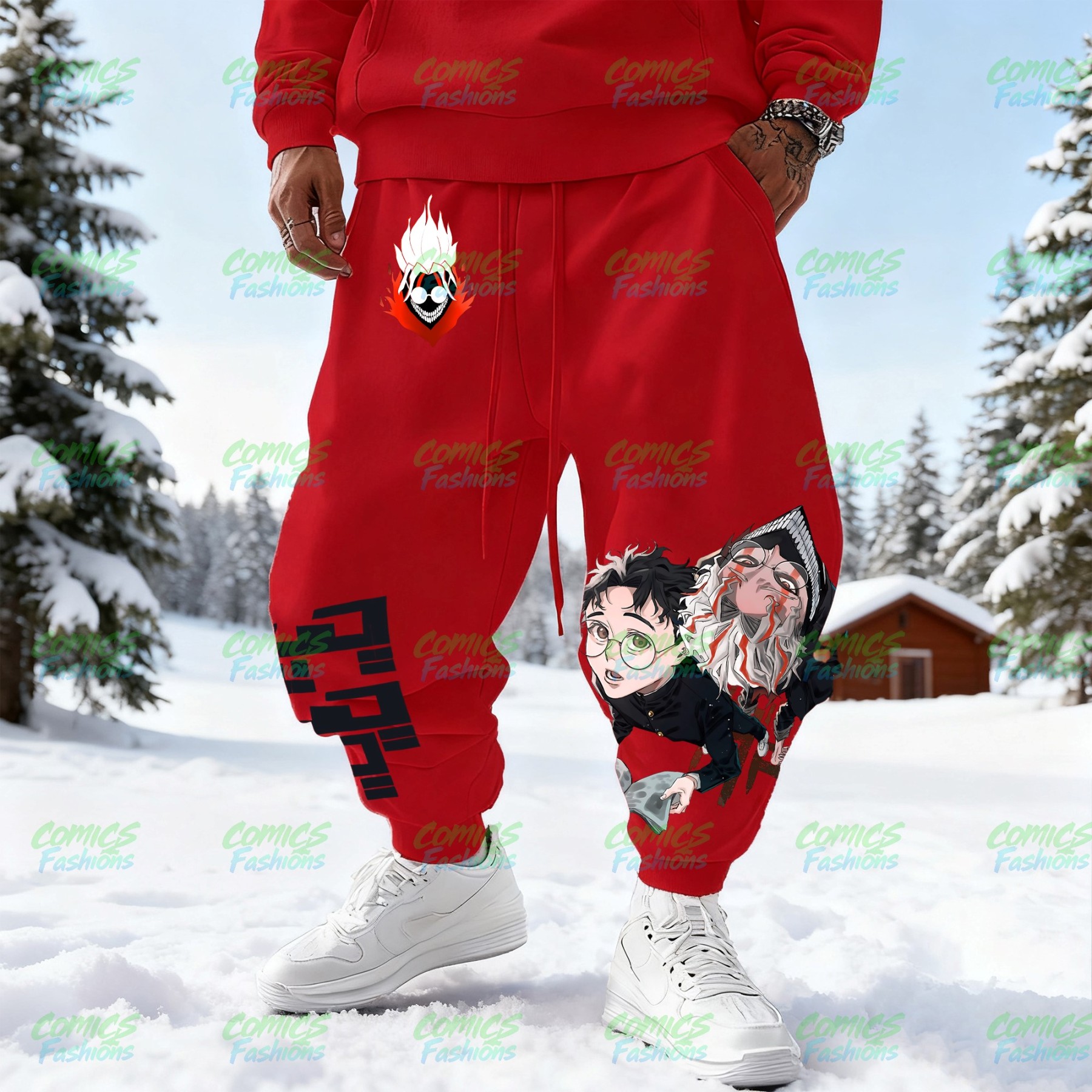 Unisex Casual Anime Streetwear Pants