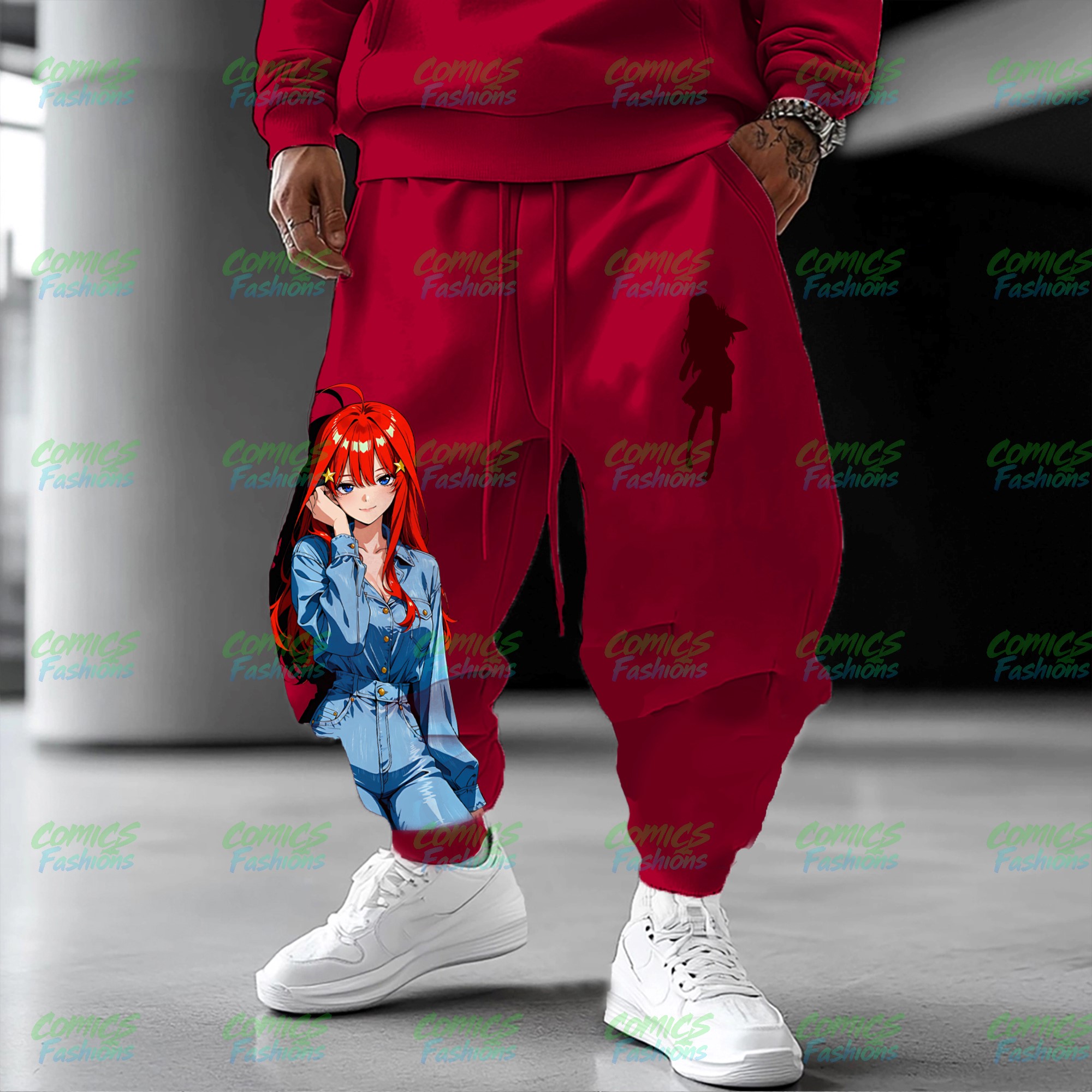 Unisex Anime Inspired Vintage Plush Pants