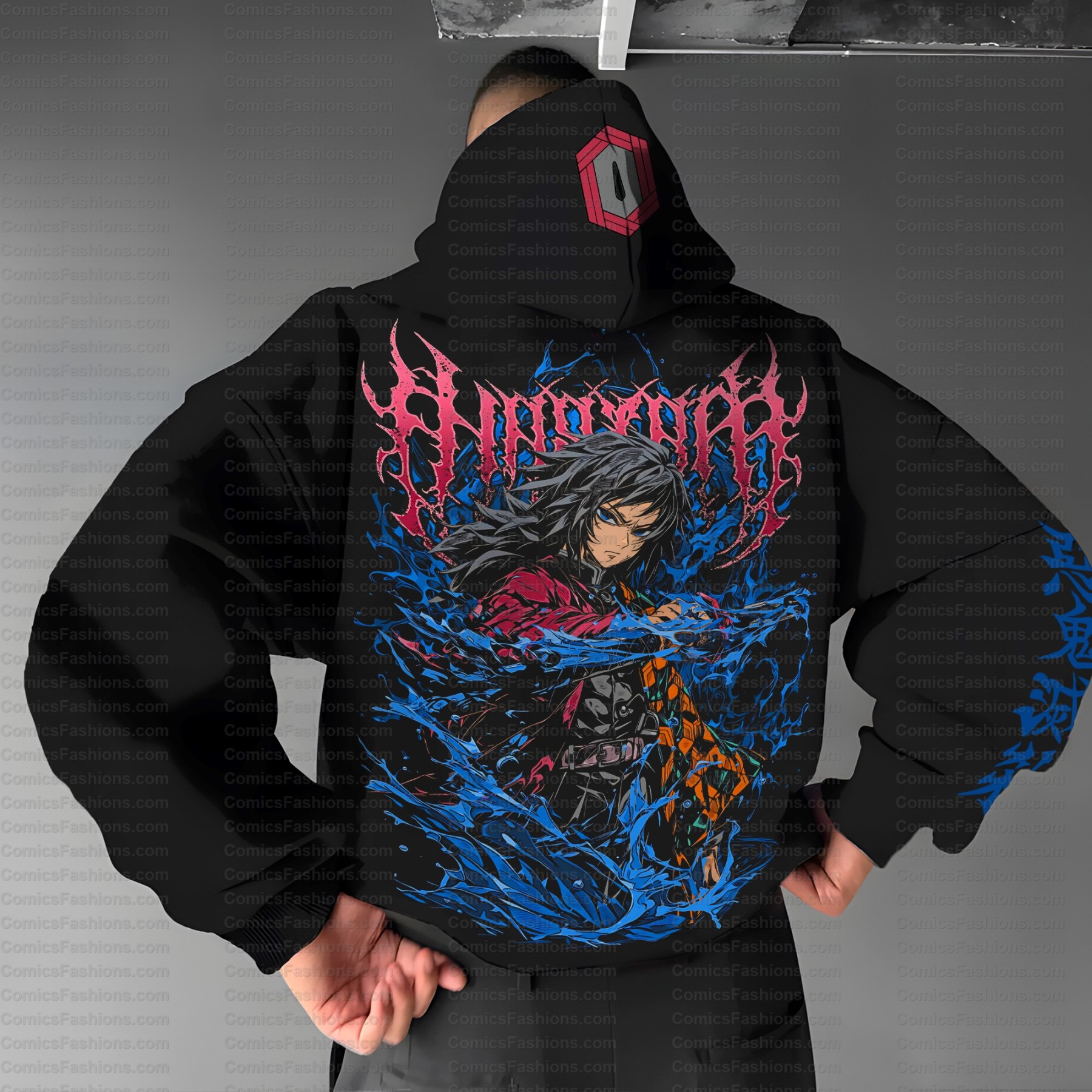 Unisex Anime Graphic Streetwear Vintage Hoodie丨Demon Slayer X Pokémon