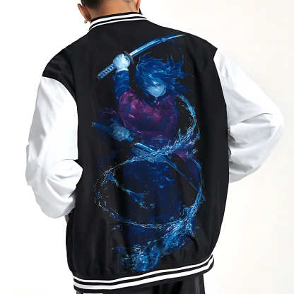 (Fleece-Lined Jacket)Spring And Autumn Unisex Casual Streetwear Fashion Jacket | Demon Slayer