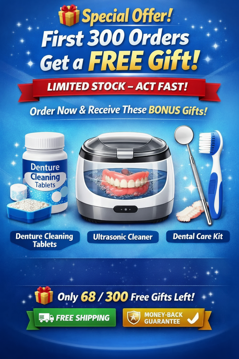Ends Today: 75% OFF! ⏰KLENIMORE™ Medical Full Denture with Strong Suctiond Custom-Fit Full Functional Dentures🦷Obtain American Dental Association (ADA) Certification