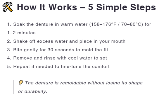 FOMONEST™ Medical Full Denture with Strong Suctiond Custom-Fit Full Functional Dentures