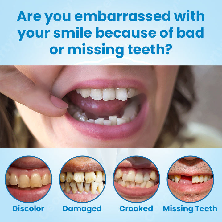 FOMONEST™ Medical Full Denture with Strong Suctiond Custom-Fit Full Functional Dentures