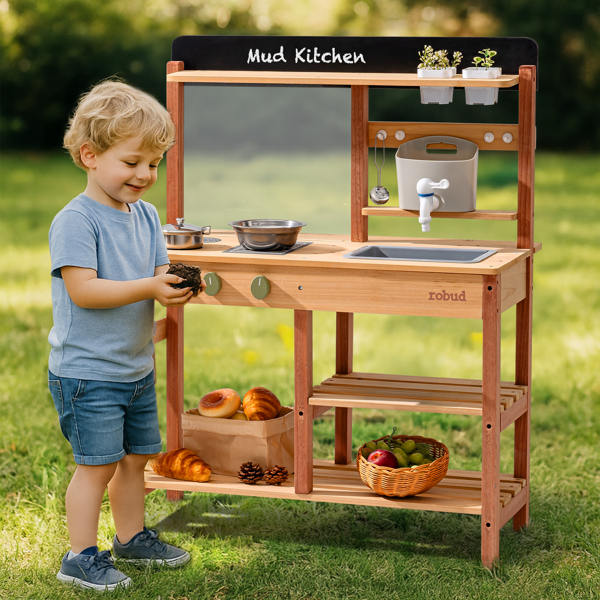 ROBUD Outdoor-Matschküche - Karamell