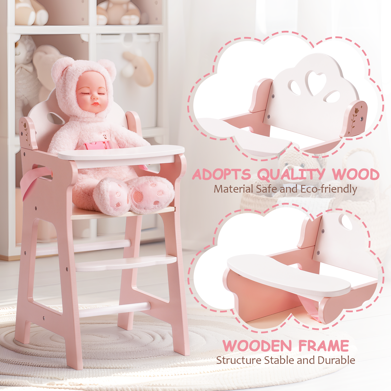 ROBUD Puppenhochstuhl