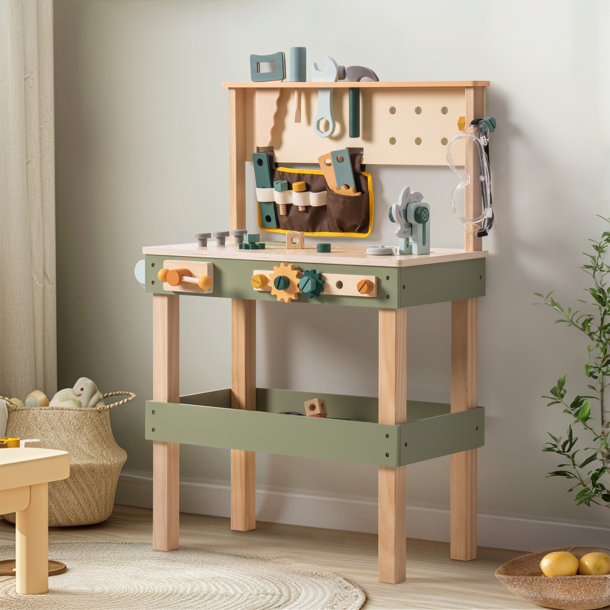 Avocado Green Tool Bench