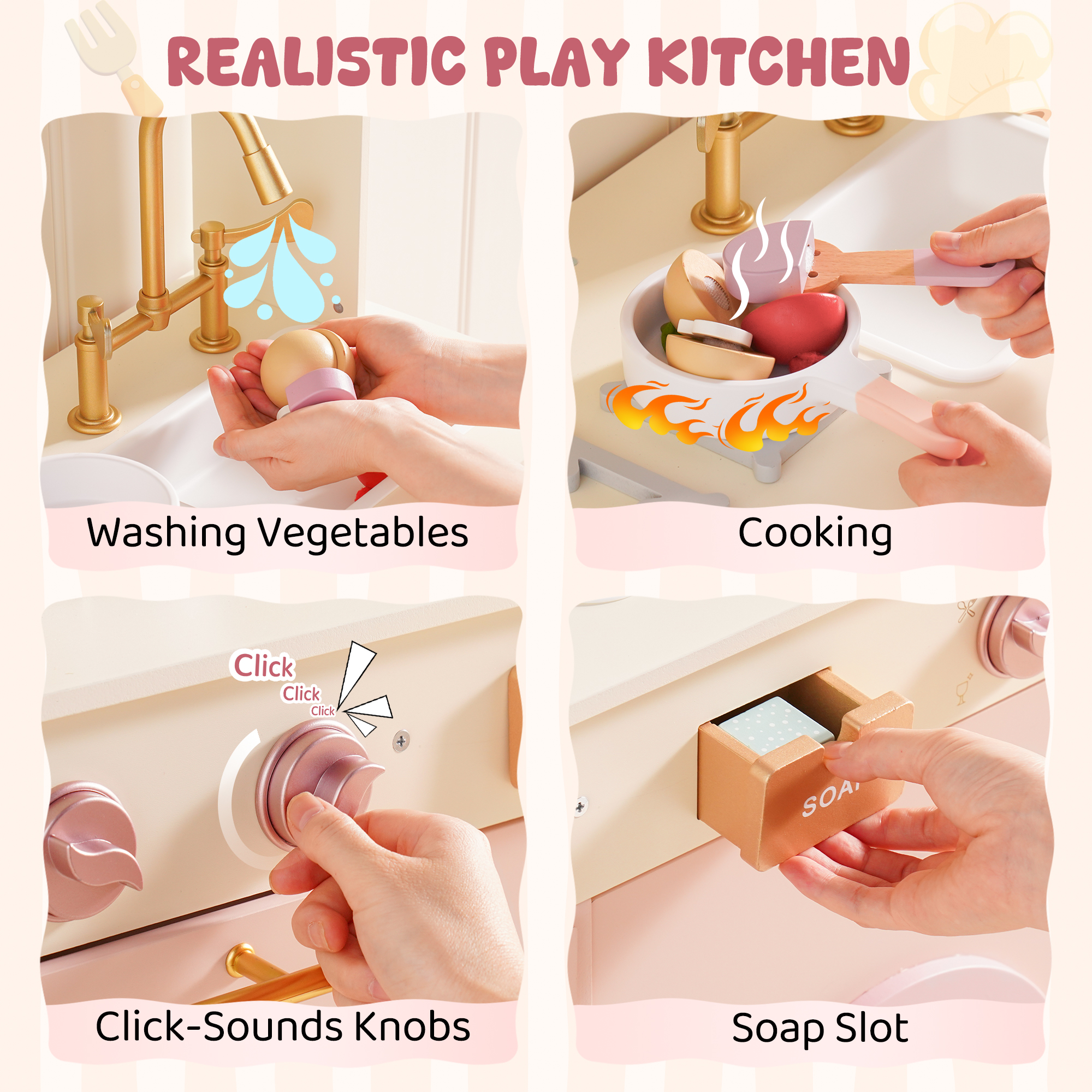 ROBUD Pink Baking Kitchen