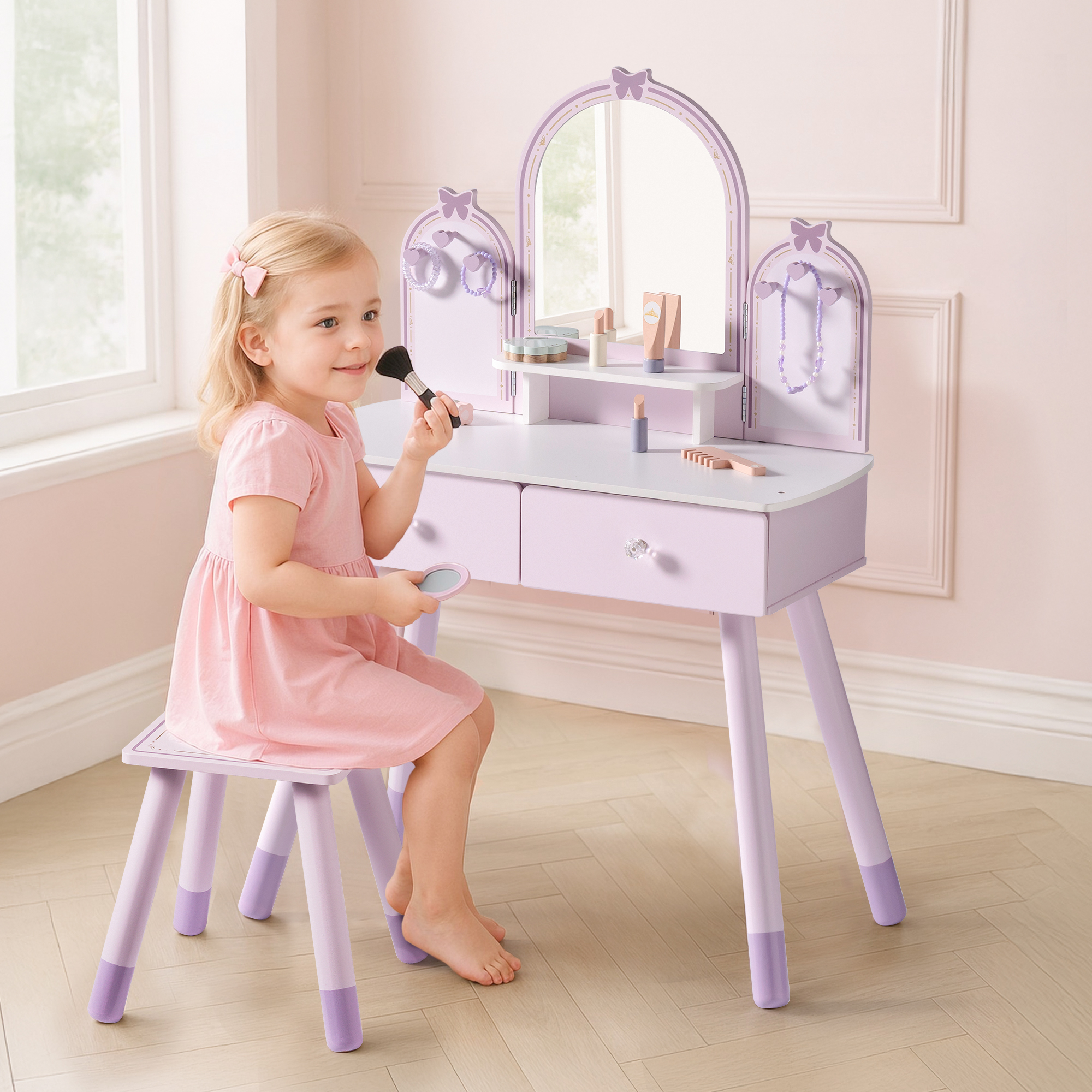 Robud Butterfly Frisiertisch - Lila