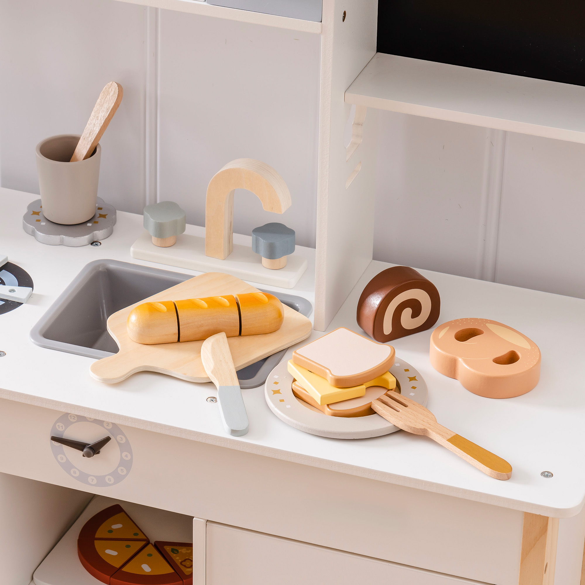 ROBUD Wooden Childs Play Food Set - Desserts