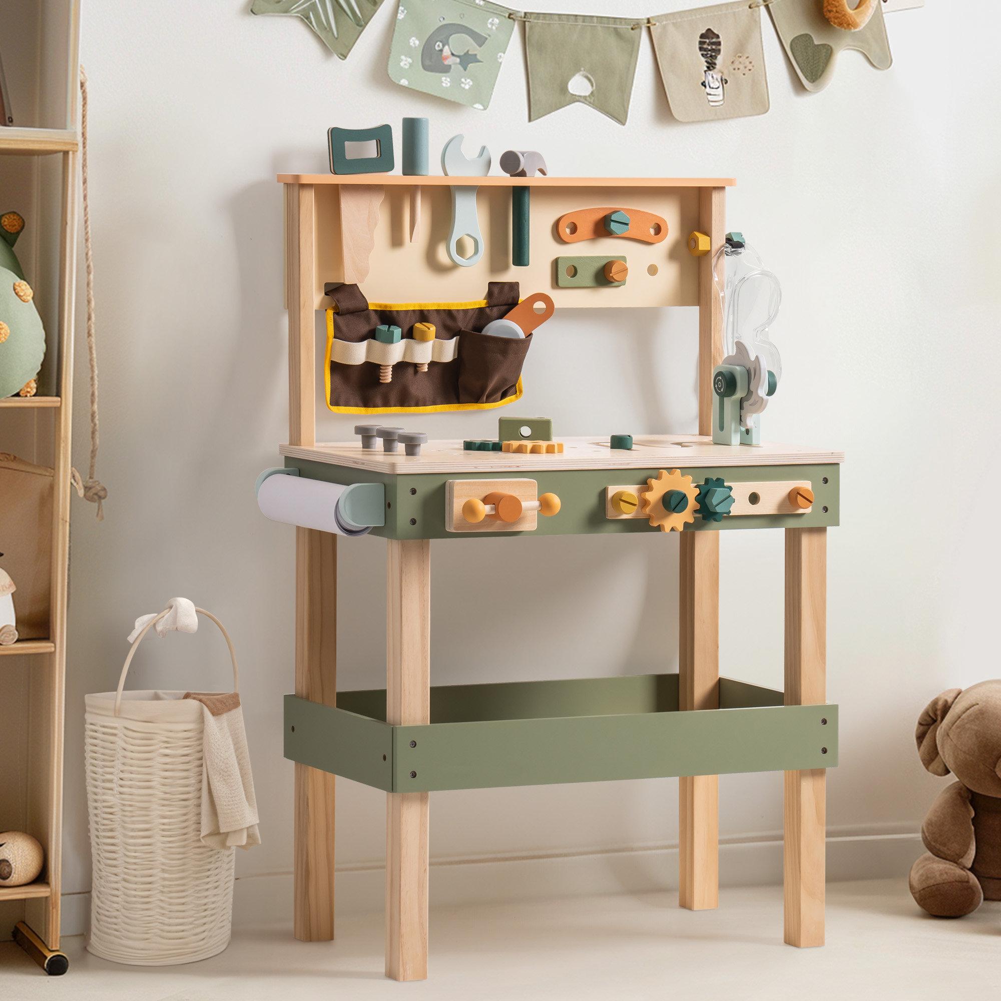 Avocado Green Tool Bench