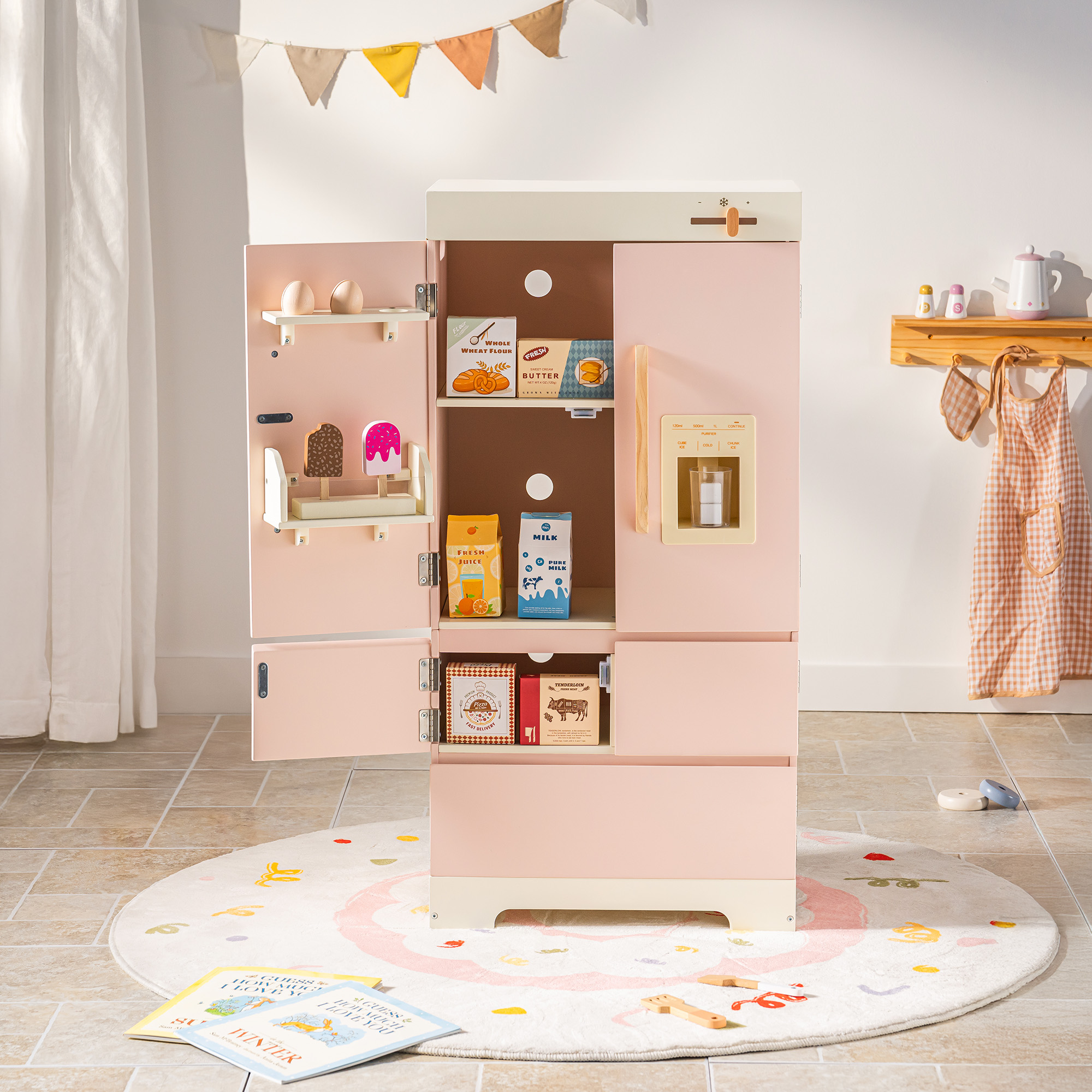 Robud Holz Kinder Küche Spielset Serie - Rosa
