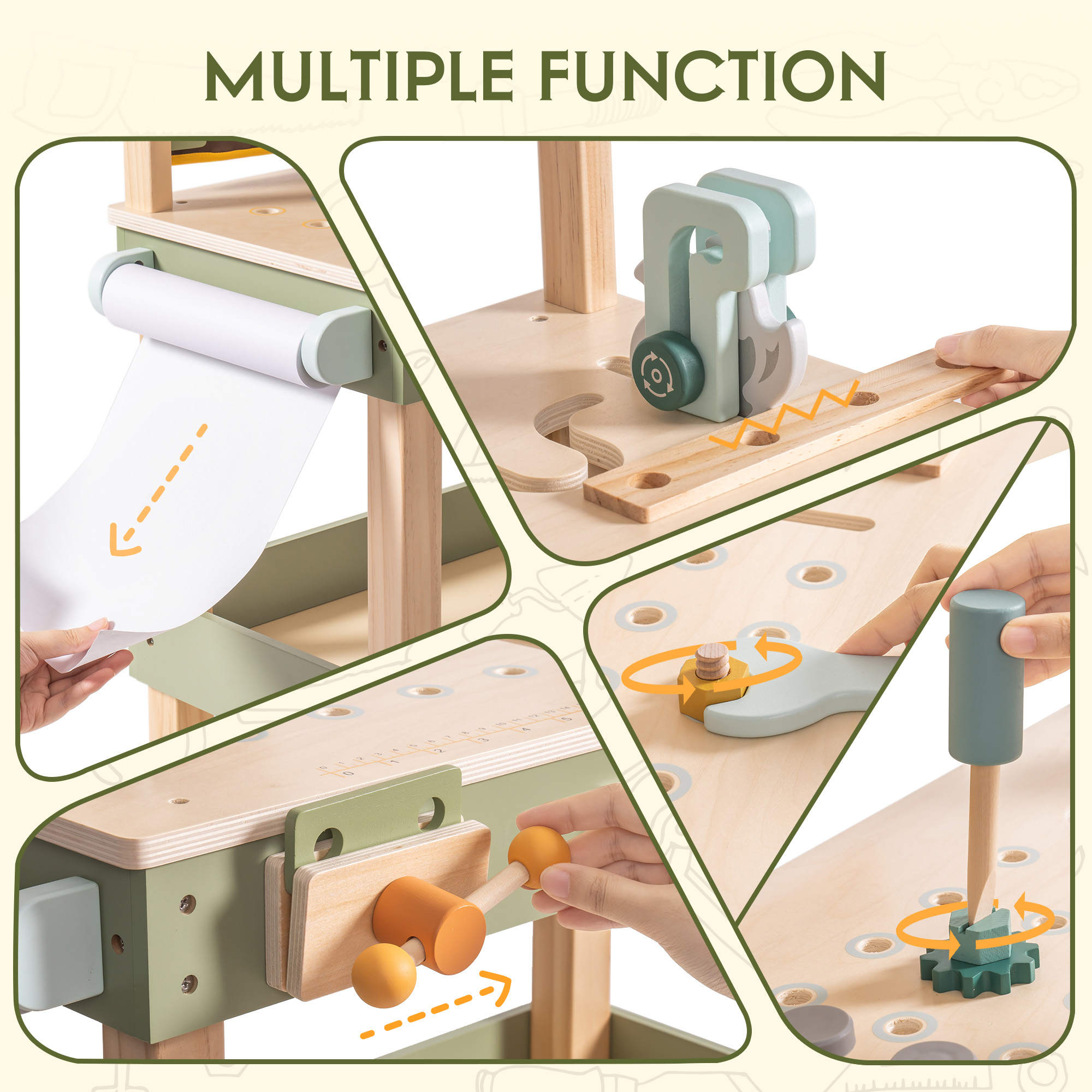 Avocado Green Tool Bench