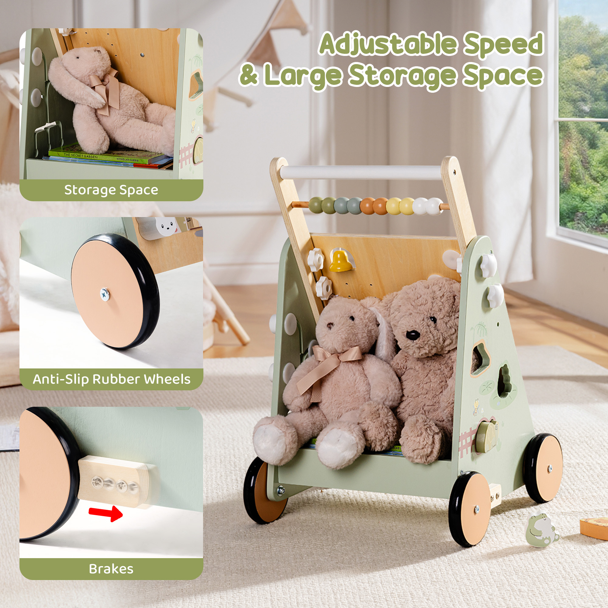 ROBUD Forest Fairy Baby Push Walker