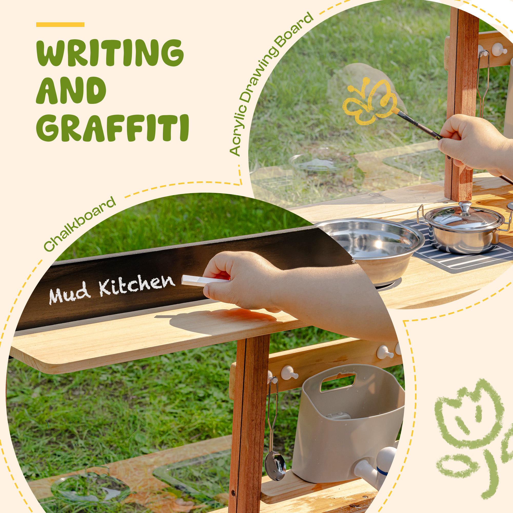 ROBUD Outdoor-Matschküche - Karamell