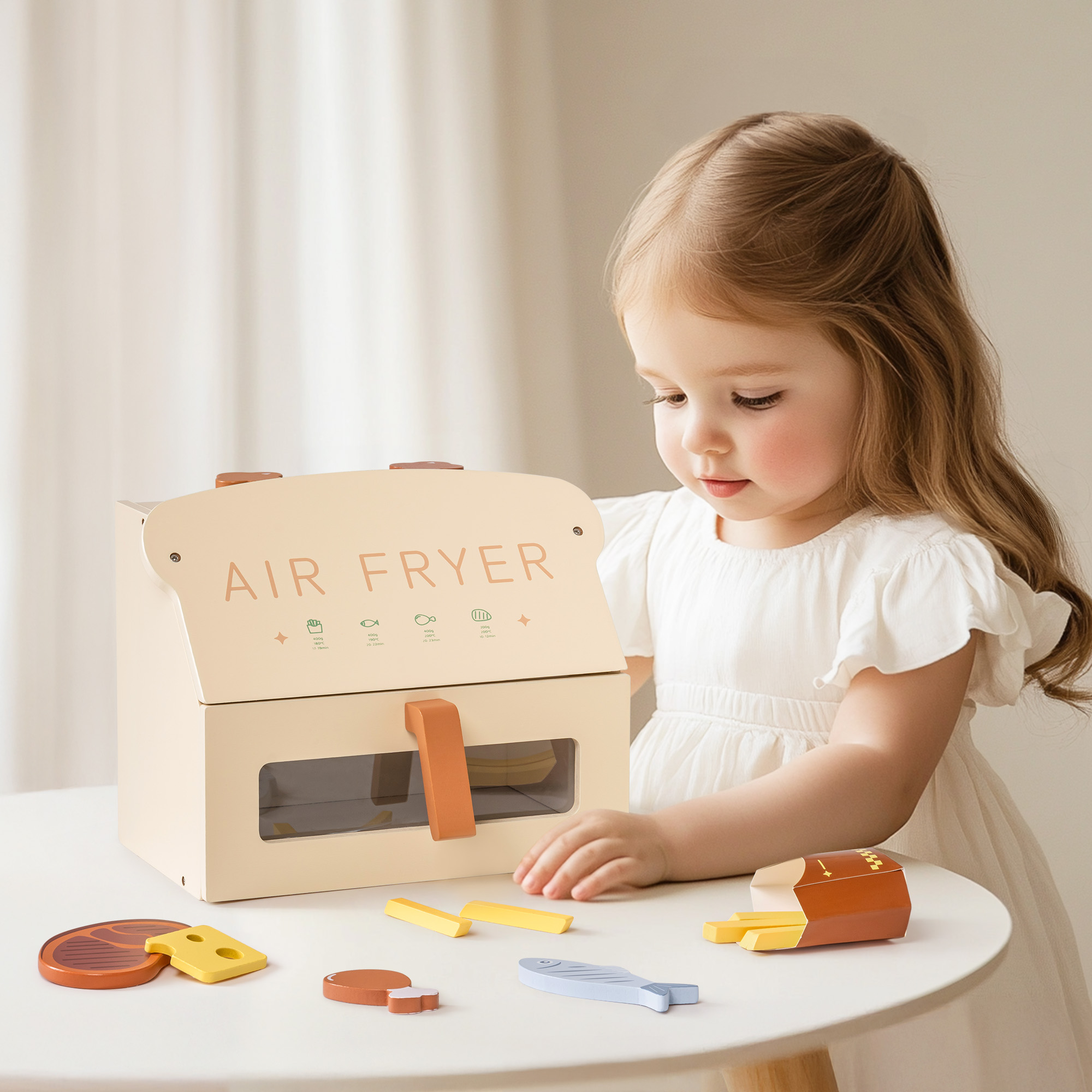 ROBUD Wooden Play Air Fayer Creamy