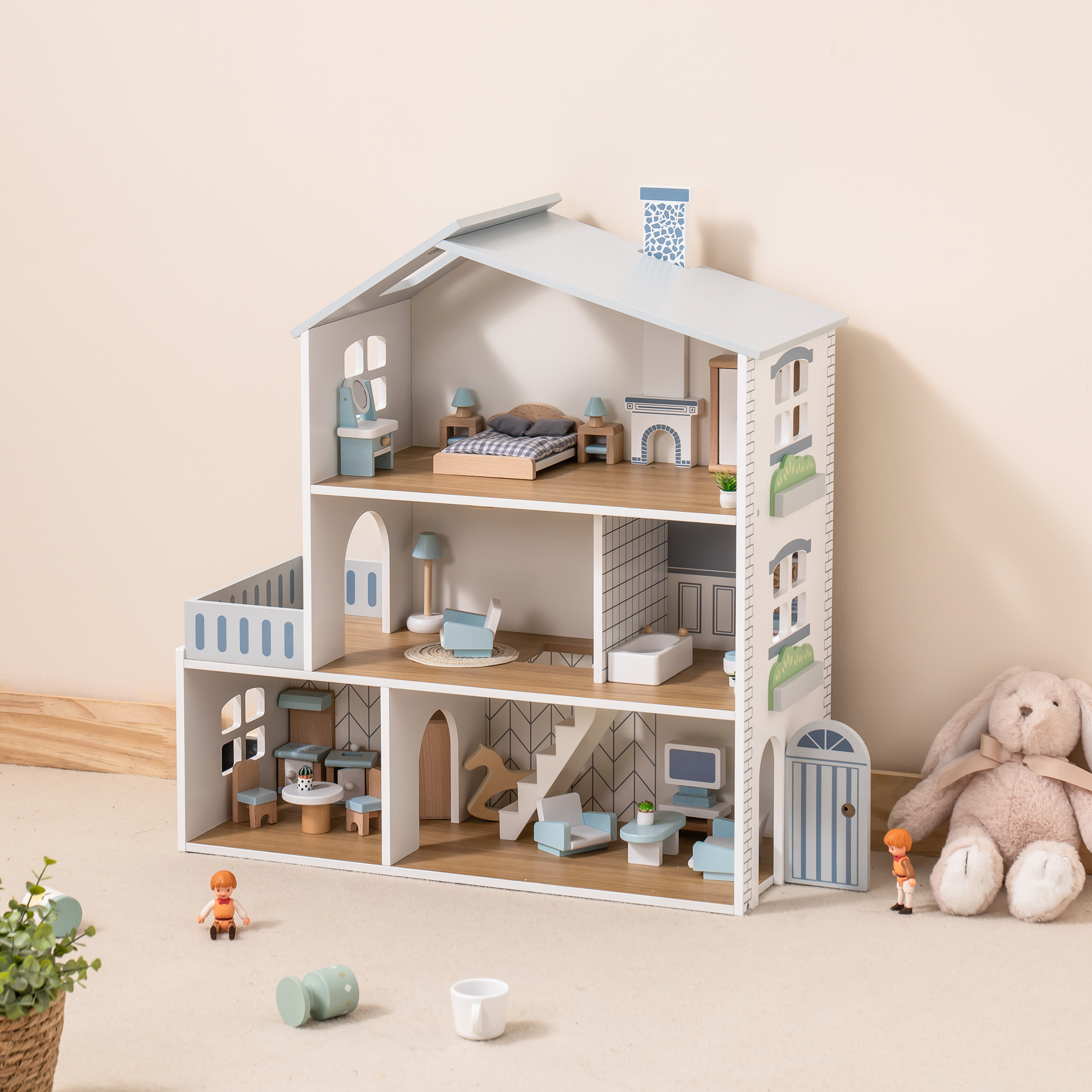 ROBUD Simple Nordic Doll House