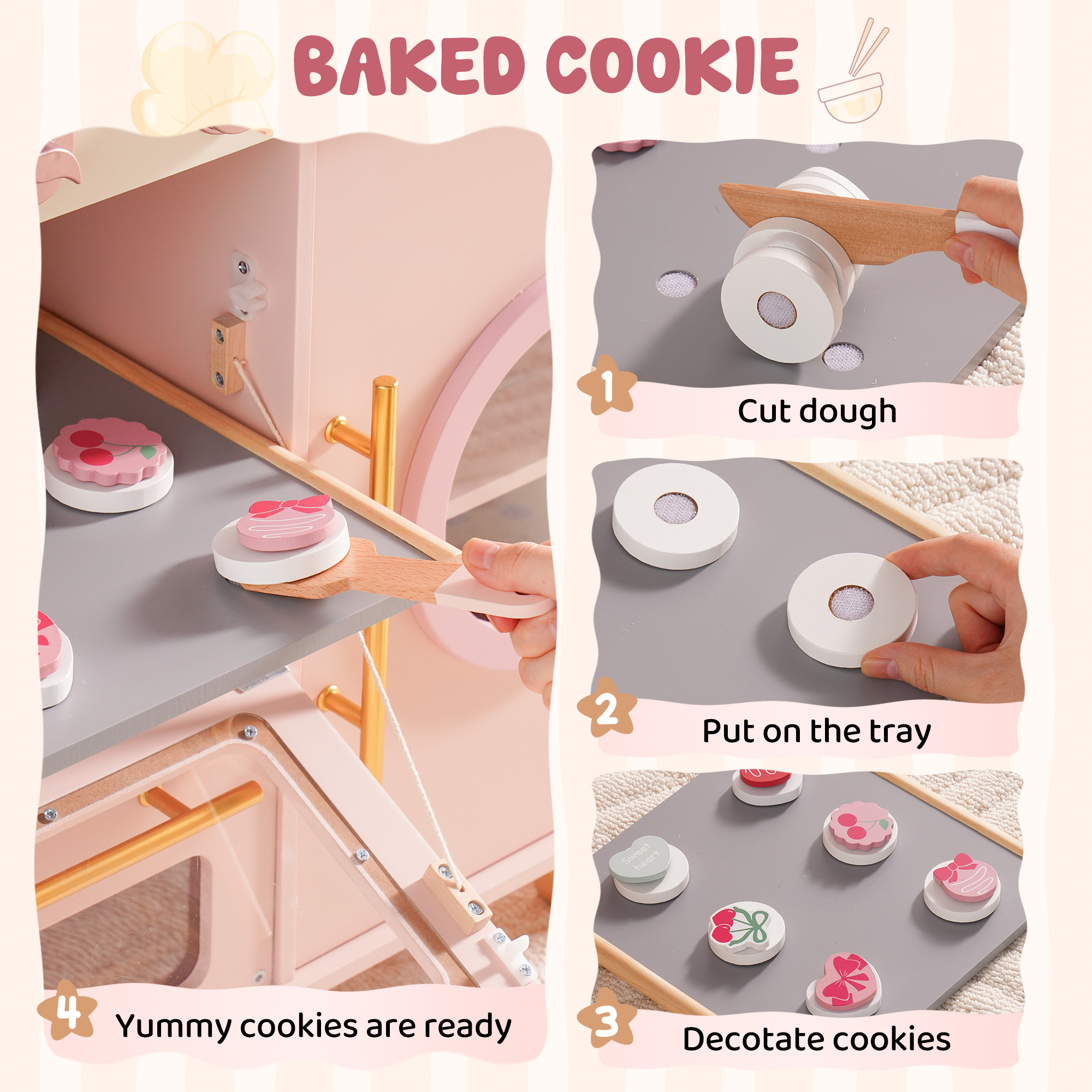 ROBUD Pink Baking Kitchen