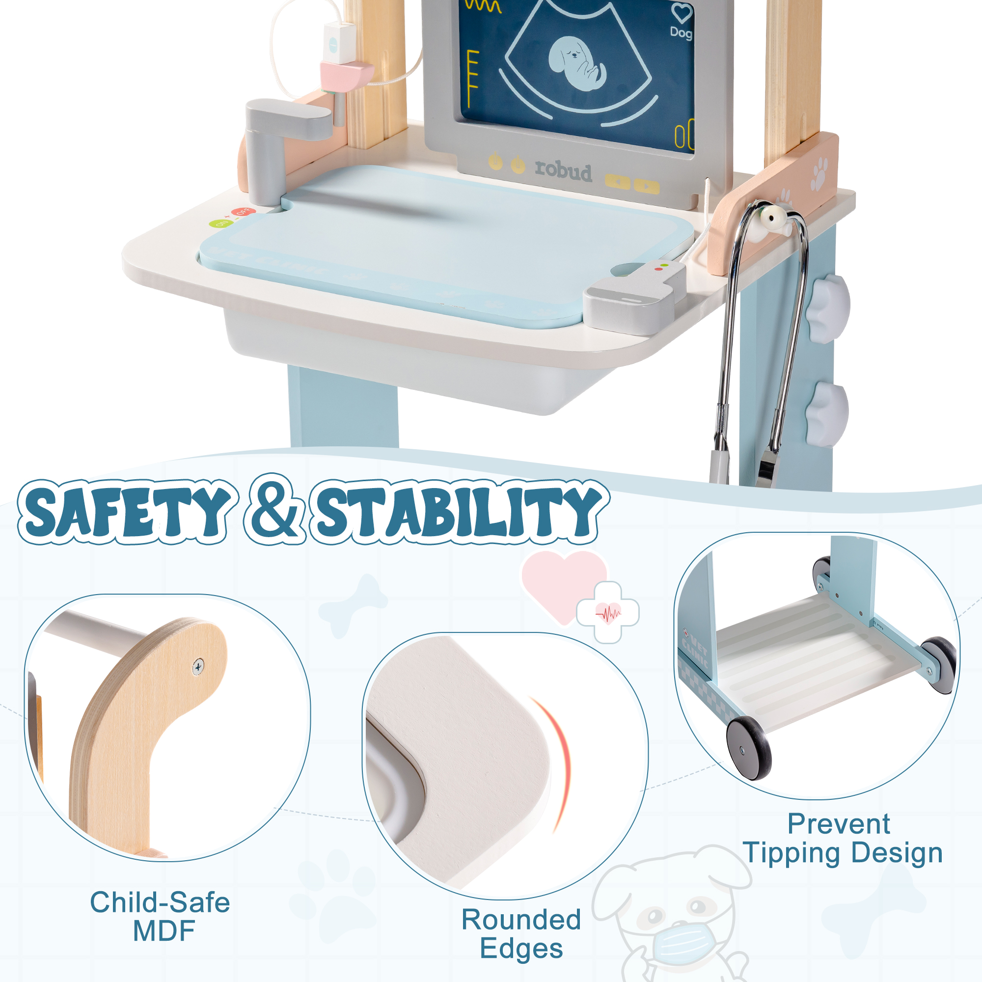 ROBUD Kids Vet Clinic Playset